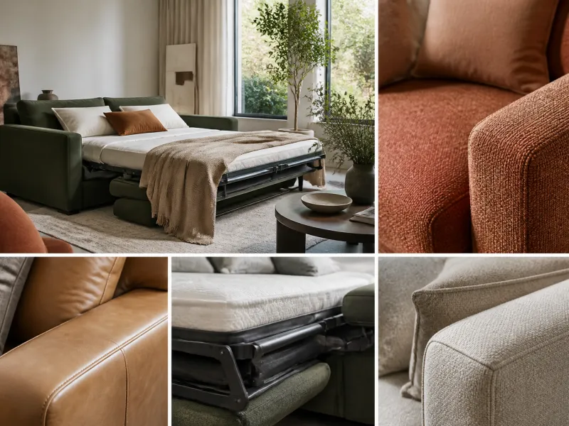 Divano letto: guida a meccanismi, materassi e comfort